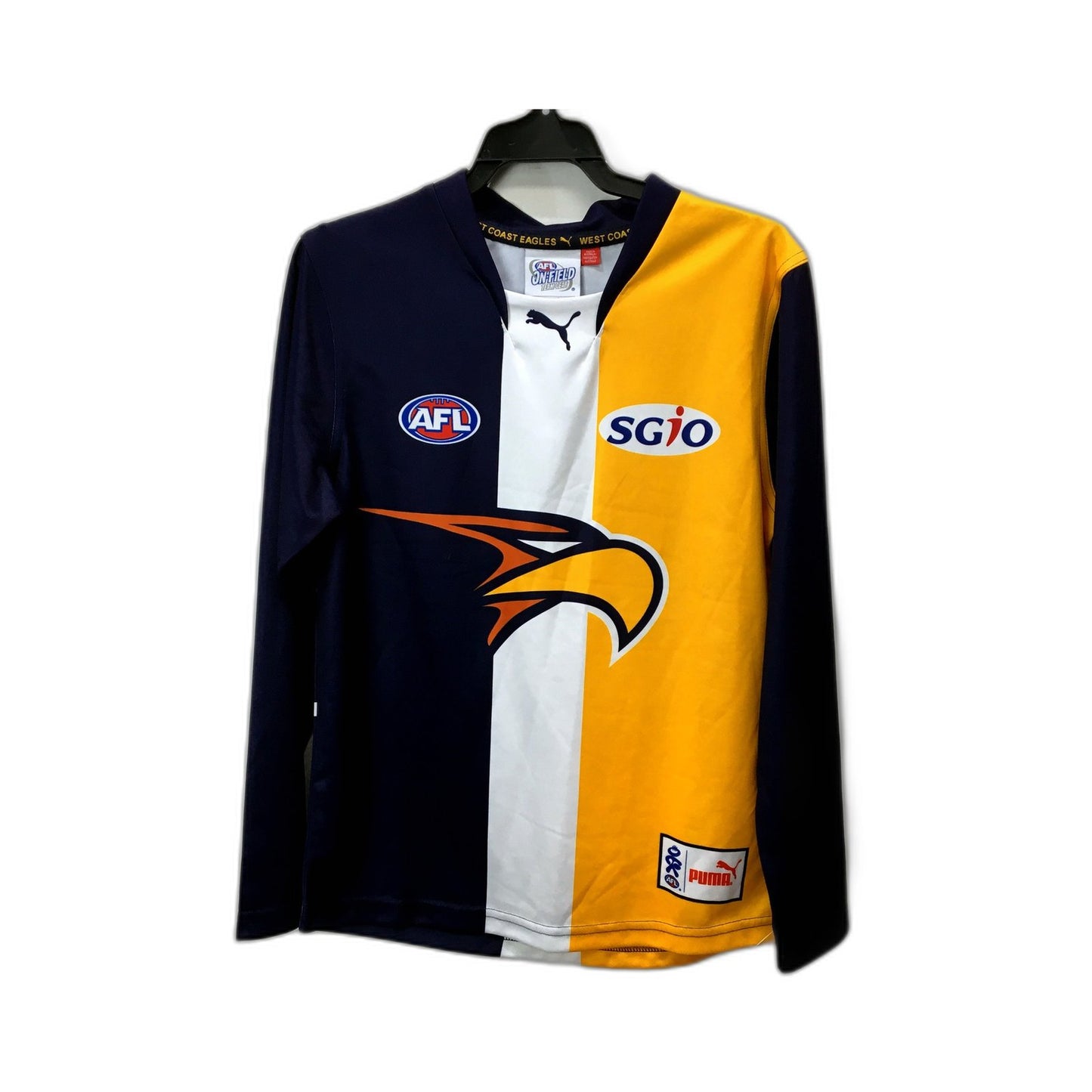 Puma Womens West Coast Eagles AFL Pullover Sweatshirt Navy Blue Sz 16 NEW