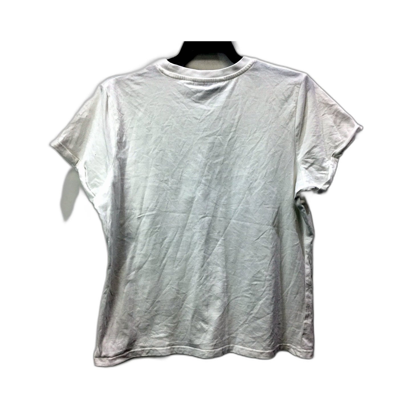 U.S. Polo Assn. Womens Cotton Pocket T-Shirt in White, Size M/12