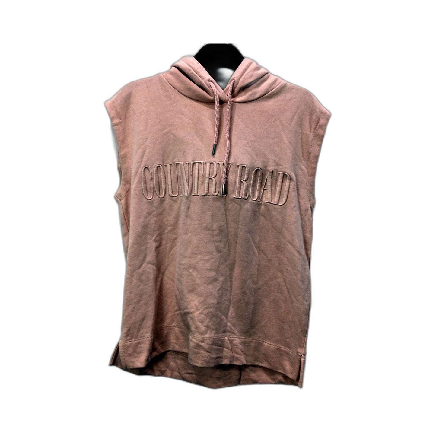 Country Road Womens Oversized Pullover Hoodie Dusty Rose Cotton Blend Size XXS