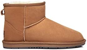 UGG AUSTRALIAN SHEPHERD Classic Mini Suede Ankle Boots Chestnut Mens 11 L13 NEW