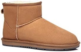 UGG AUSTRALIAN SHEPHERD Classic Mini Suede Ankle Boots Chestnut Mens 11 L13 NEW