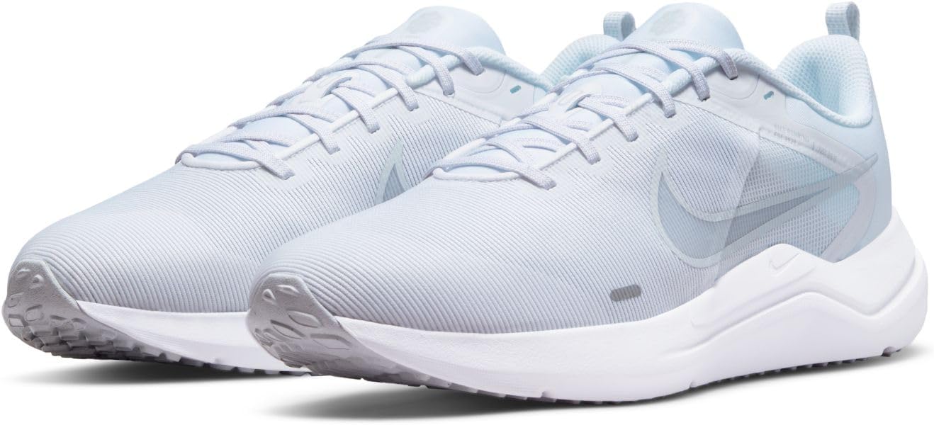 Nike Lightweight Downshifter 12 White & Platinum Running Sneakers Mens US 12 NEW