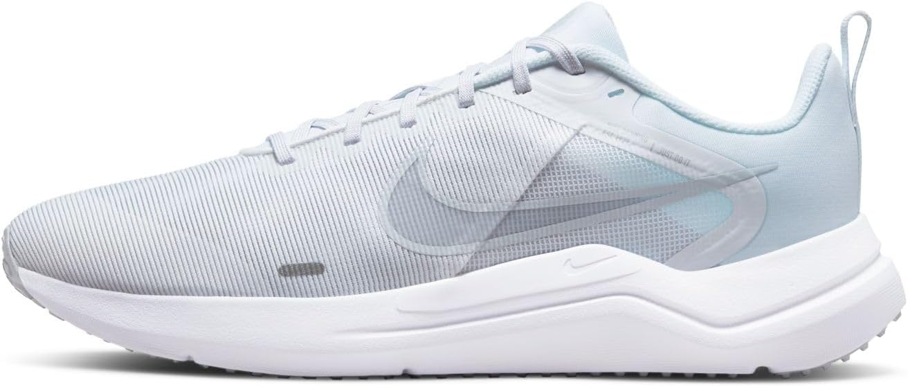 Nike Lightweight Downshifter 12 White & Platinum Running Sneakers Mens US 12 NEW