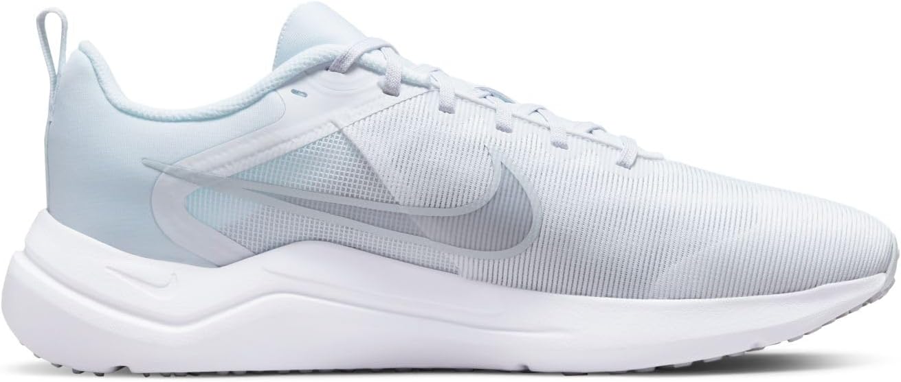 Nike Lightweight Downshifter 12 White & Platinum Running Sneakers Mens US 12 NEW