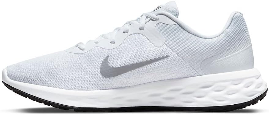 Nike Revolution 6 NN Sneaker White Wolf Grey Running Shoes Mens US 8 NEW