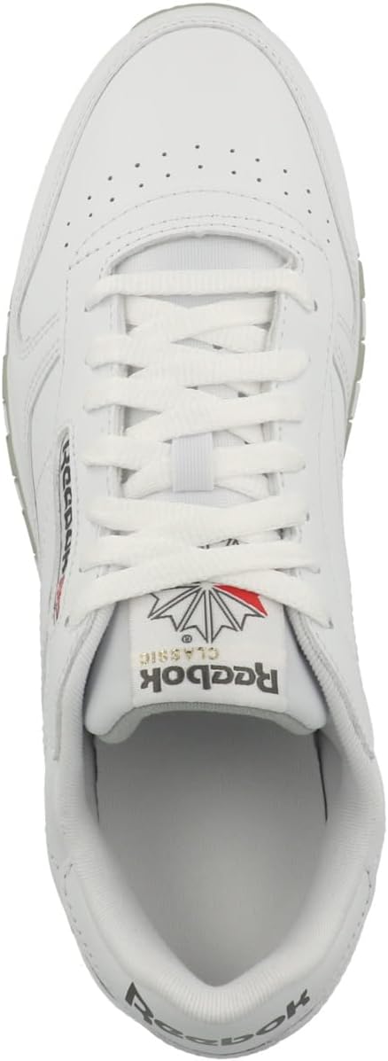 Reebok Men's Classic Leather Trainers Intense White & Gum Grey US 11 NEW