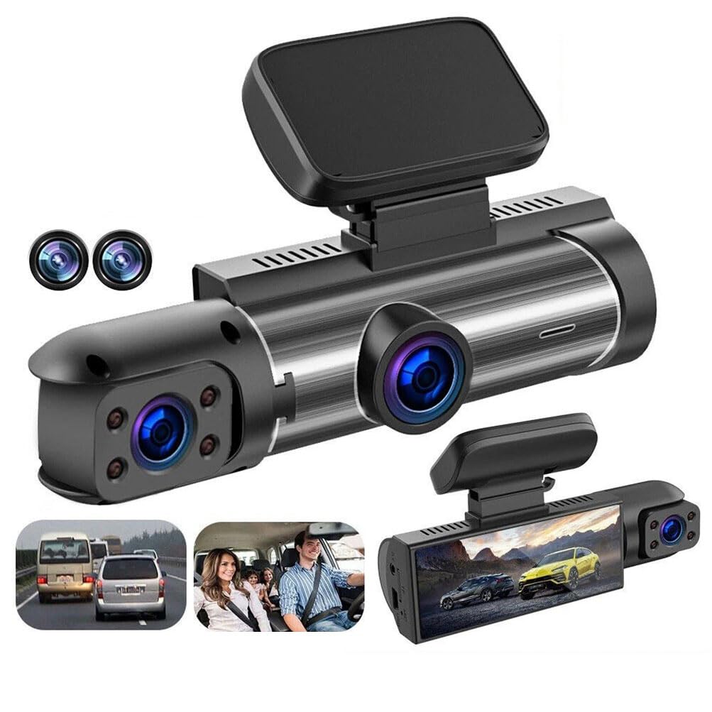 MTSDM 1080P Dual Dash Cam Front and Cabin 3.16" IPS Screen DEMO