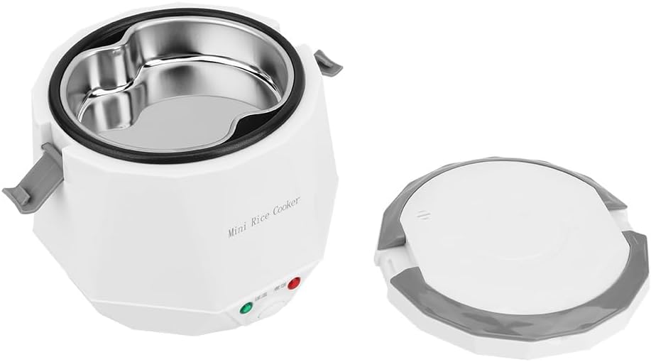 Jectse 1.6L Mini Rice Cooker, Portable Travel Steamer, Small Removable Pot DEMO