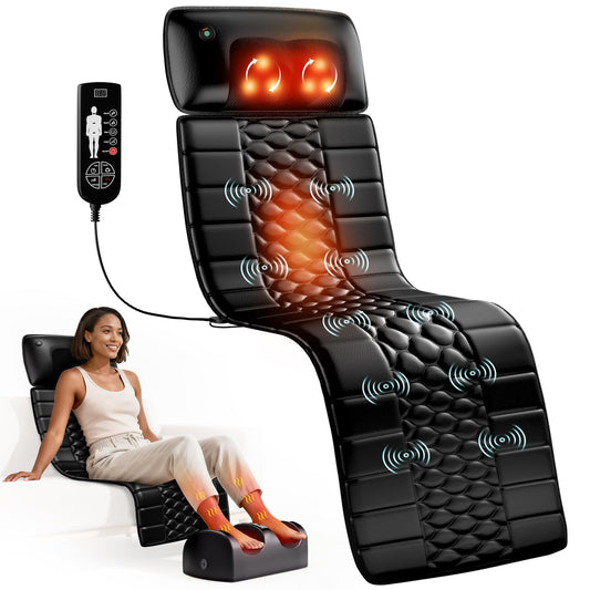 Himouta Full Body Massage Mat with Shiatsu Neck Massager & Heat Therapy, NEW