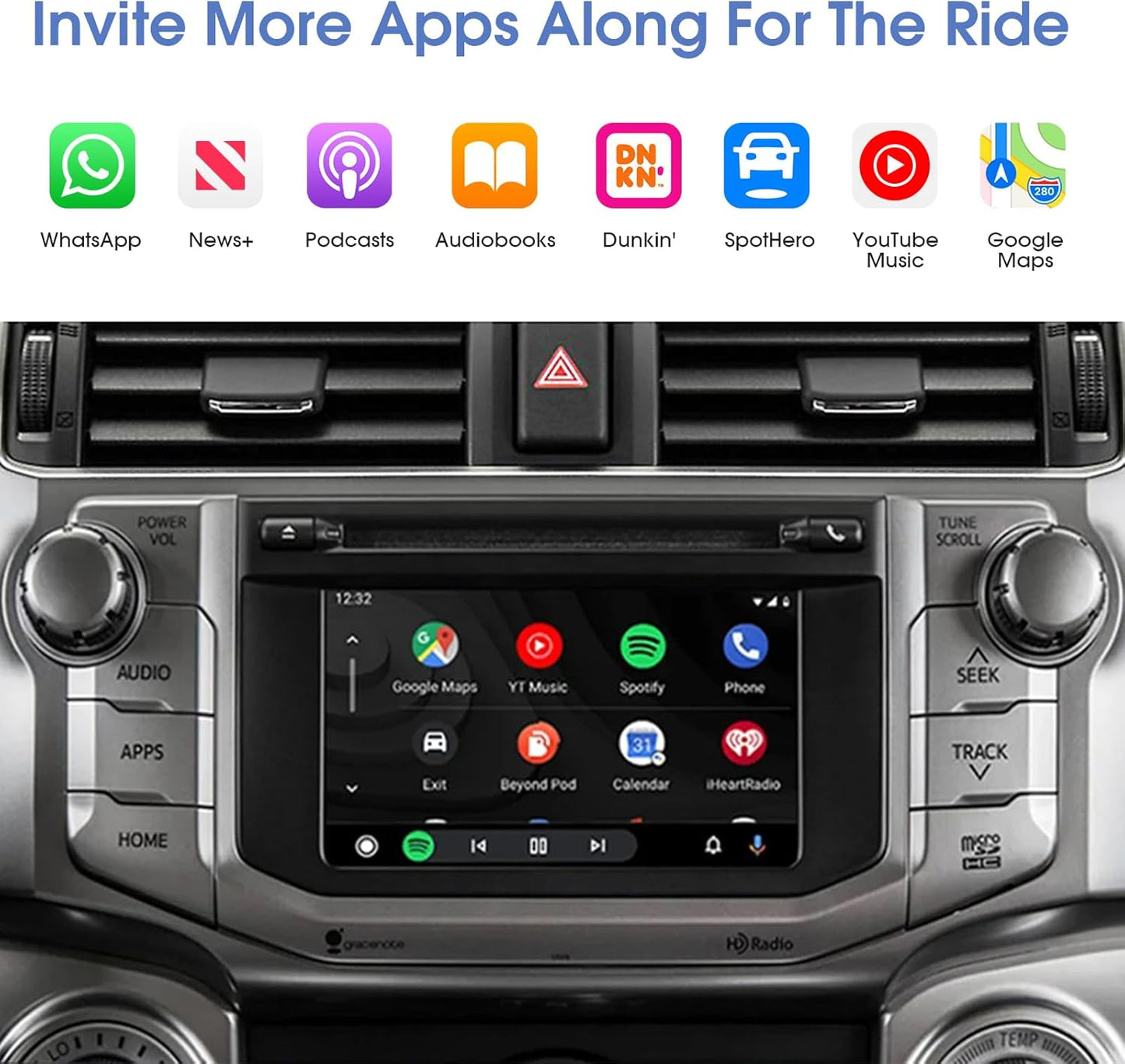 EZoneTronics Wireless CarPlay Adapter for Toyota Touch2 & Entune Radio NEW