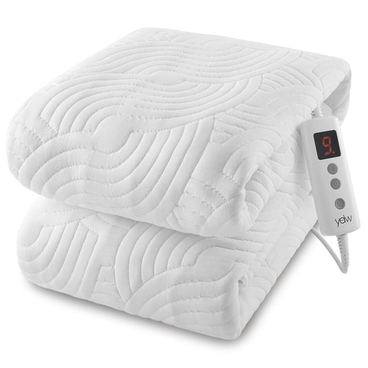 YDW Electric Mattress Pad Fully Fitted Heated Underblanket Air-Layer DOUBLE NEW