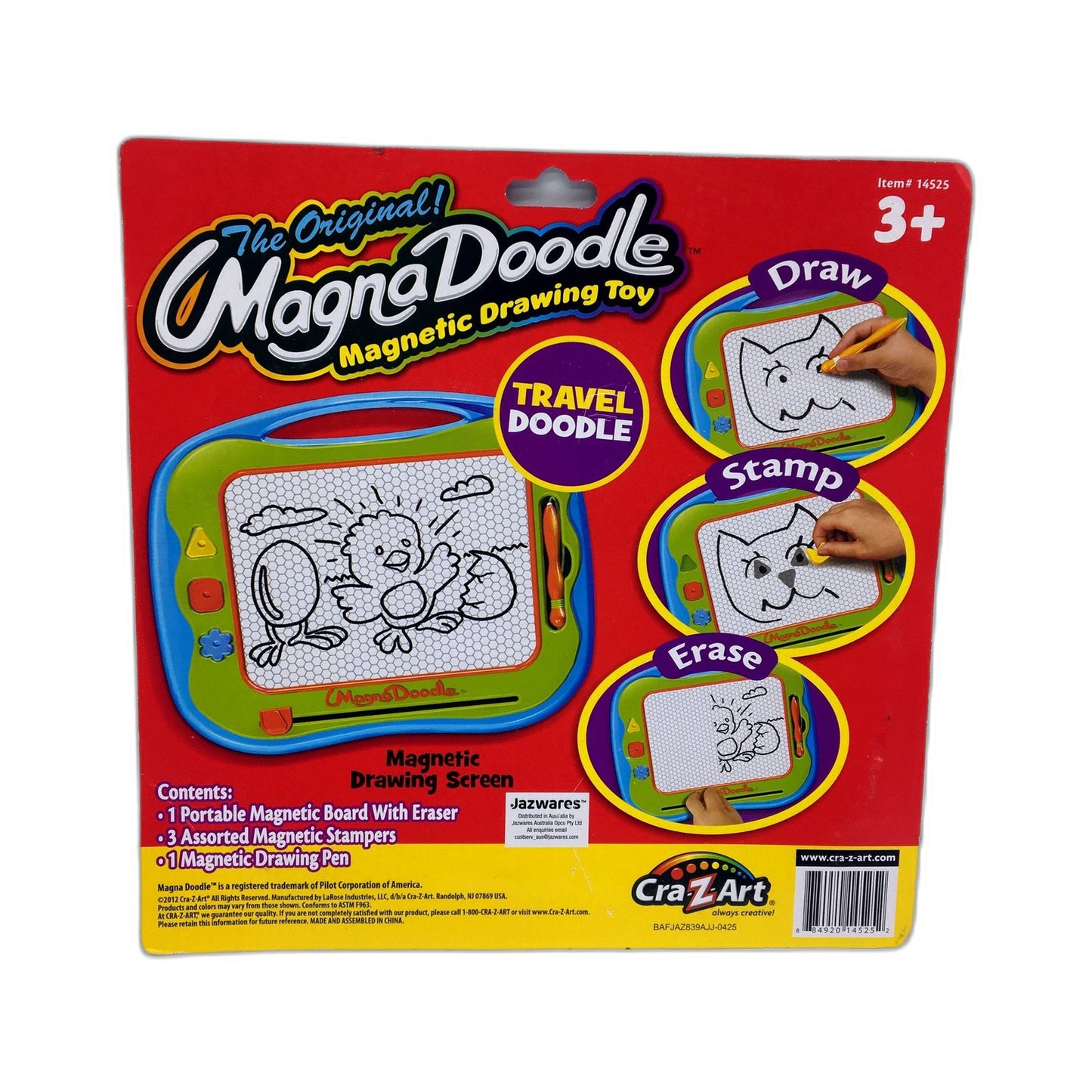 Cra-Z-Art Magnetic Drawing Toy The Original Magna Doodle Travel Set NEW