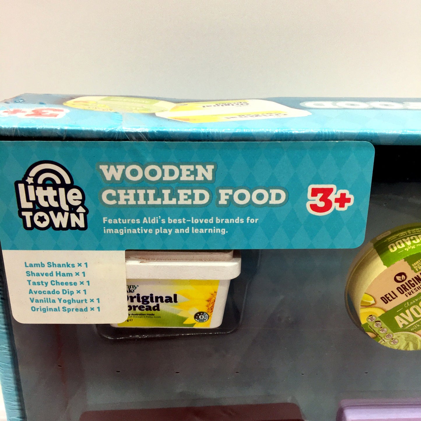 Little Town Wooden Chilled Food Set Multi Color Educational Toys Size 3+ NEW