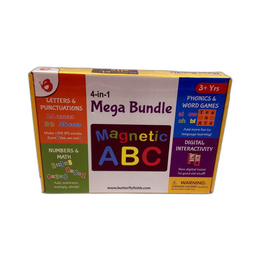Butterfly Fields 4-in-1 Educational Learning Kit Alphabet Math Phonics NEW