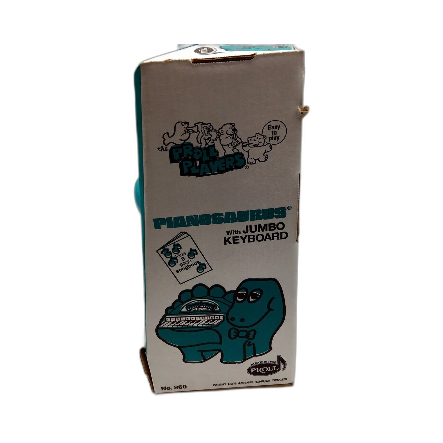Pianosaurus Jumbo Keyboard Electronic Toy Piano Musical Instrument Teal NEW