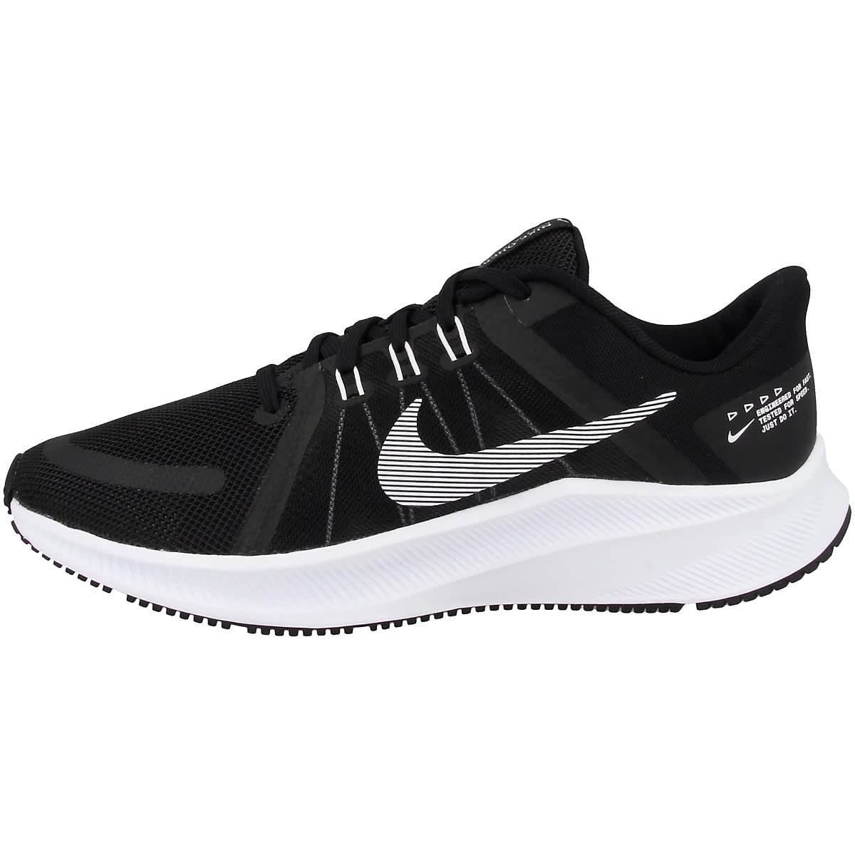 Nike Women's Road Running Quest 6 Black White Shoes US 8.5 NEW