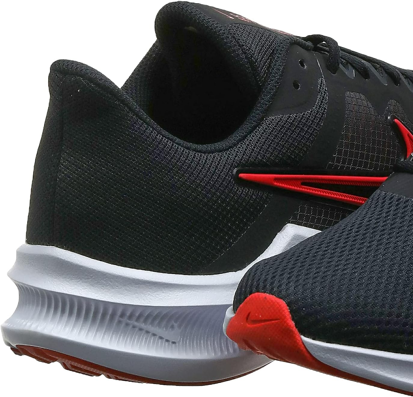 Nike Downshifter 11 Trainers Running Shoes Black University Red Mens US 8 NEW