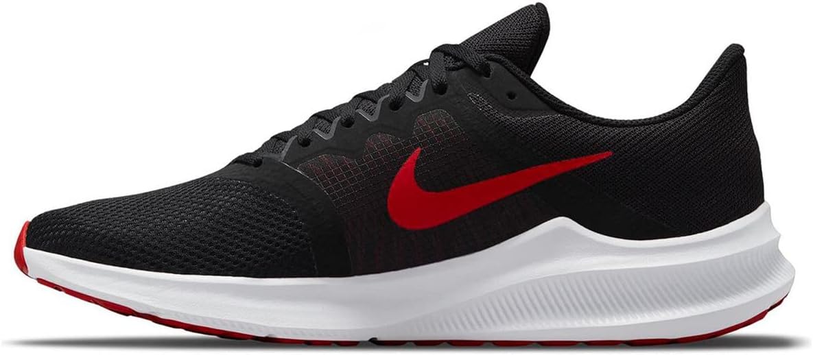 Nike Downshifter 11 Trainers Running Shoes Black University Red Mens US 8 NEW