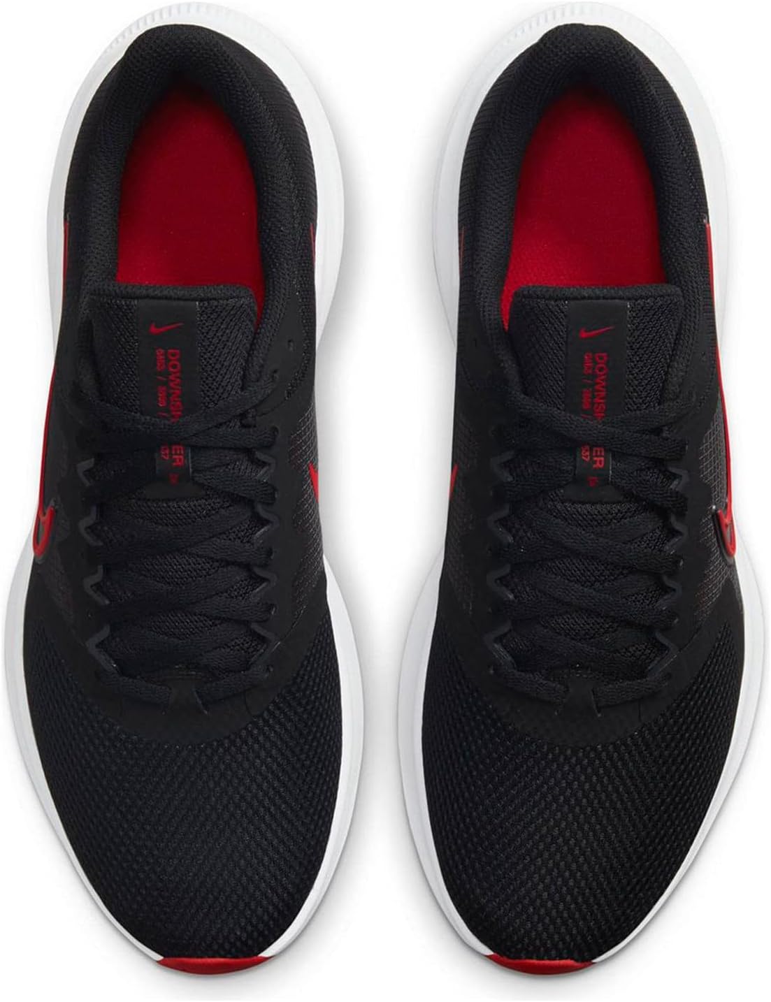 Nike Downshifter 11 Trainers Running Shoes Black University Red Mens US 8 NEW