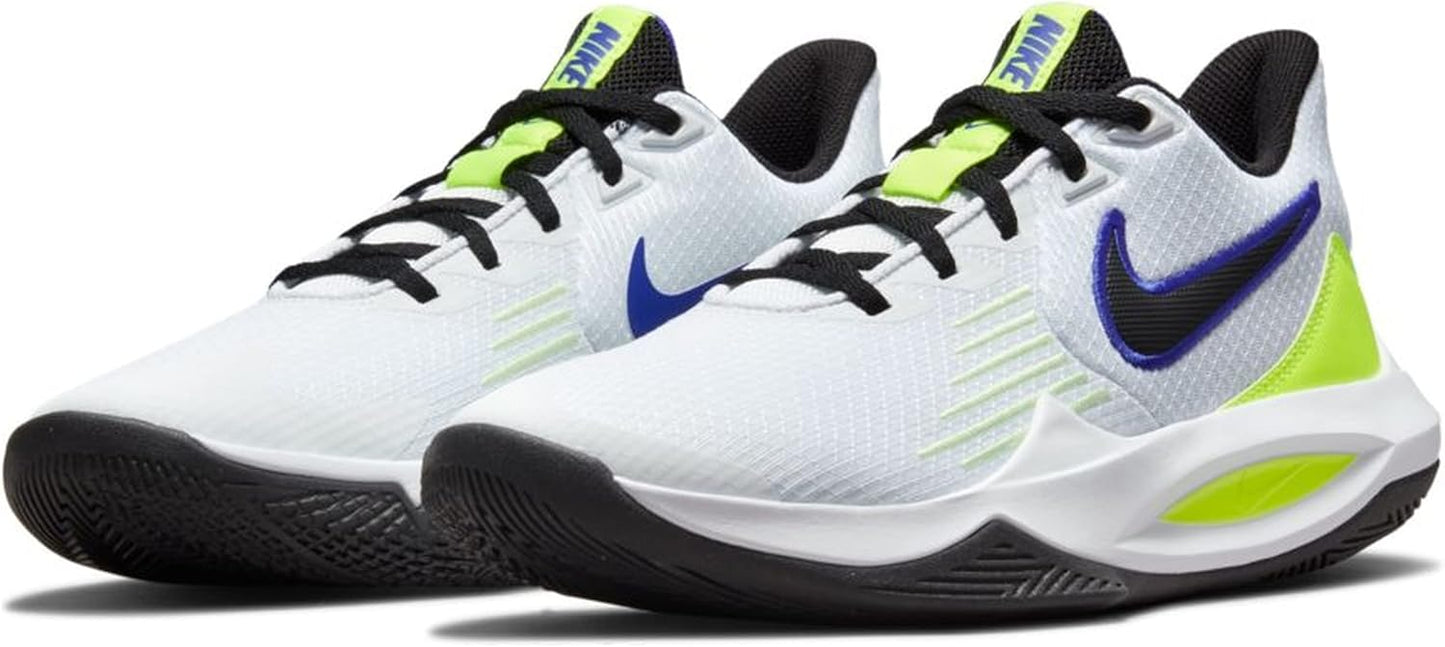 Nike White Volt Basketball Shoes Precision 5 High-Performance Mens US 10.5 NEW