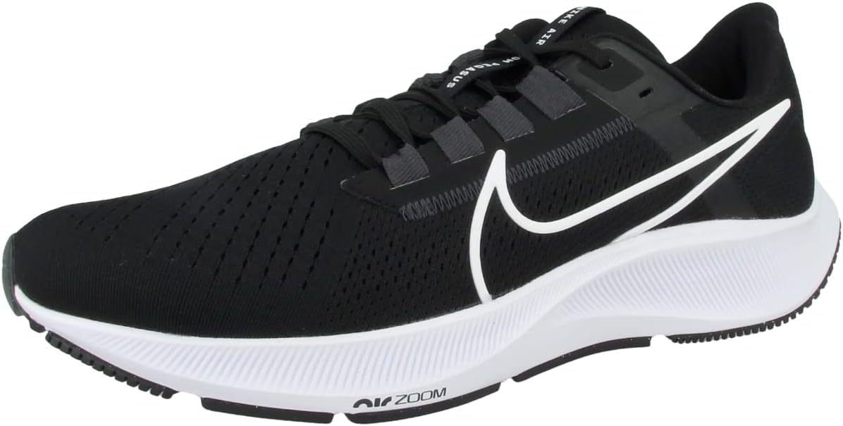 Nike Air Zoom Pegasus 38 4E Black/White Road Running Shoes Men US 13 NEW