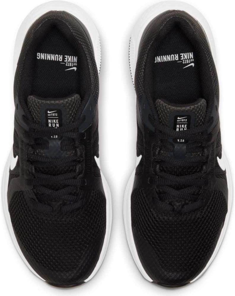 Nike Run Swift 2 Black White Dk Smoke Grey Road Running Shoes Women US 10 NEW