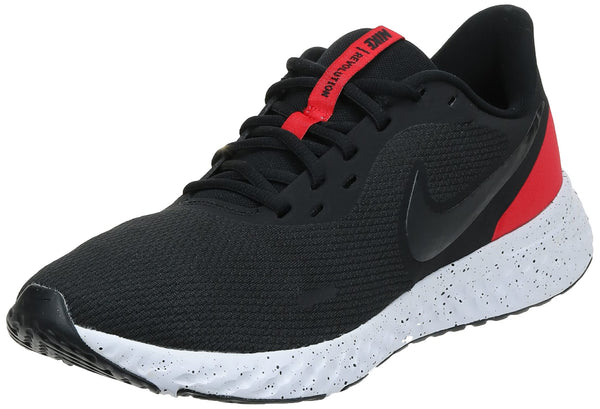 Nike Revolution 5 Black Anthracite University Red Running Shoes Men US 11 NEW