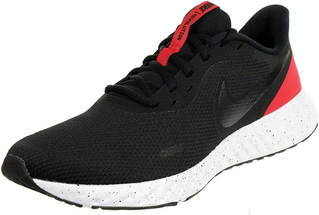 Nike Revolution 5 Black Anthracite University Red Running Shoes Men US 11 NEW