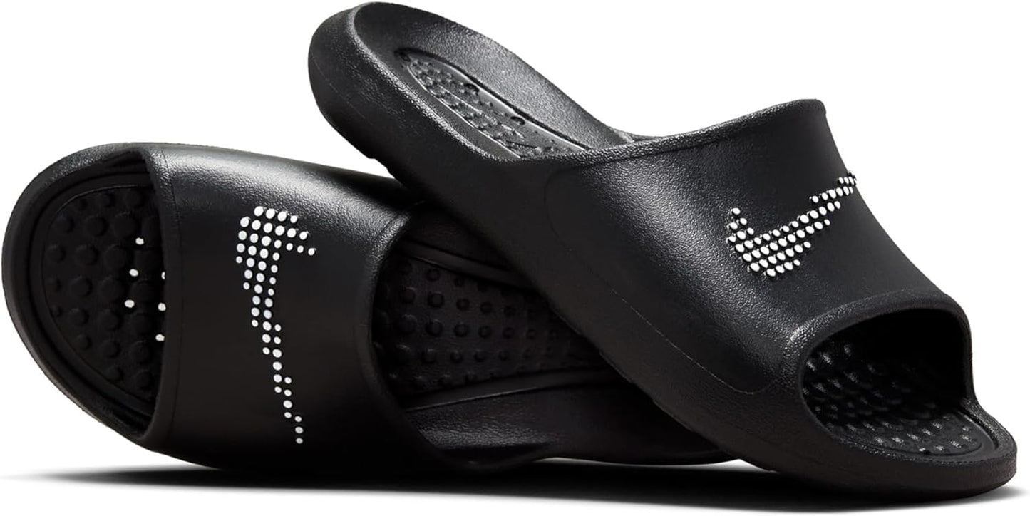 Nike Victori One Black & White Athletic Outdoor Shower Slide Women US 7 NEW