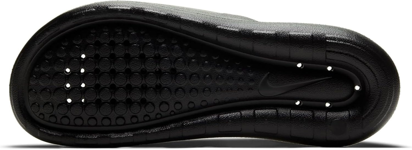 Nike Victori One Black & White Athletic Outdoor Shower Slide Women US 9 NEW