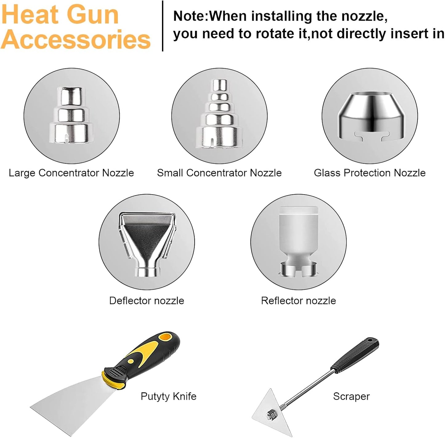 STEUGO 2000W Heavy Duty Hot Air Gun, Fast Heating 142°F-1112°F, Powerful DEMO