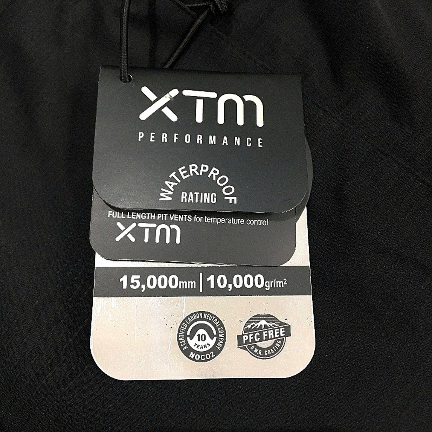 XTM Performance Womens Hooded Jacket Waterproof Windbreaker Black Size 12 NEW