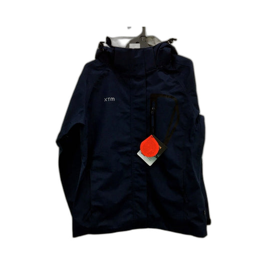 XTM Womens Kimberley Rain Jacket Hooded Waterproof Outdoor Navy Size 12 NEW