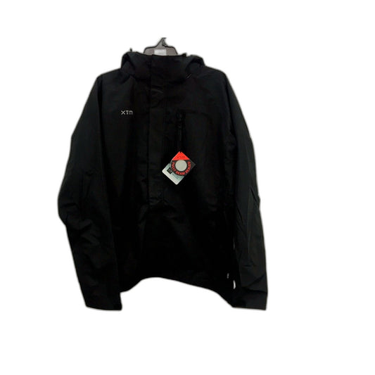 XTM Black Kakadu Seam Sealed Waterproof Rain Jacket Hooded Coat Mens Size M NEW