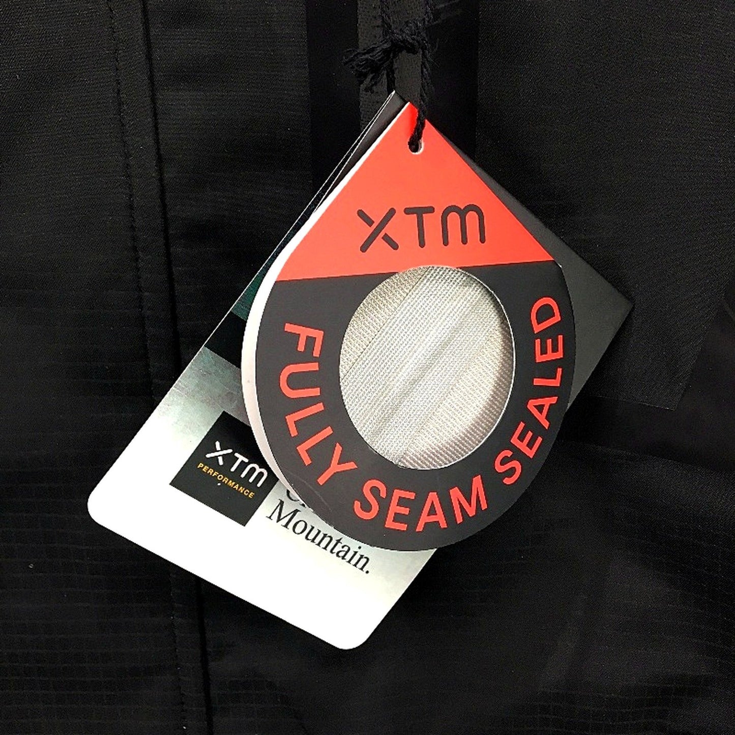 XTM Black Kakadu Seam Sealed Waterproof Rain Jacket Hooded Coat Mens Size M NEW