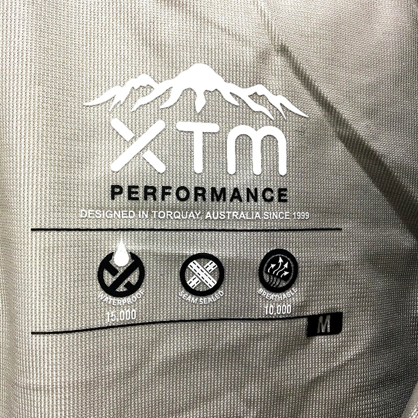 XTM Black Kakadu Seam Sealed Waterproof Rain Jacket Hooded Coat Mens Size M NEW