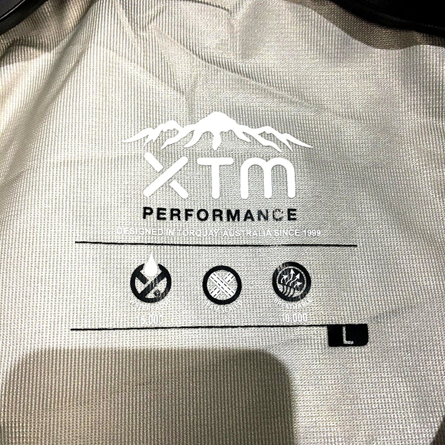 XTM Black Kakadu Seam Sealed Waterproof Rain Jacket Hooded Coat Mens Sze L NEW