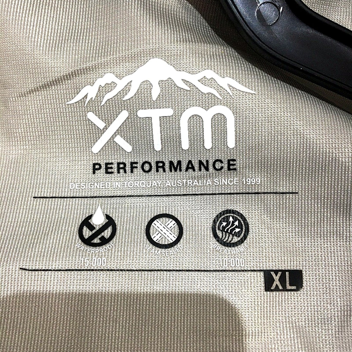XTM Black Kakadu Seam Sealed Waterproof Rain Jacket Hooded Coat Mens Sze XL NEW