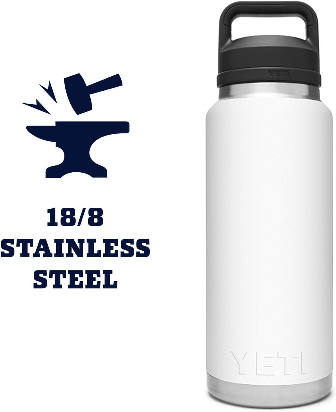 YETI Rambler 36 oz Vacuum Insulated Stainless Steel Drink Flask with Chug DEMO