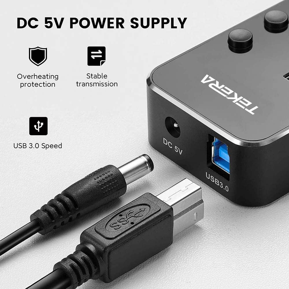 TEKERA 7-Port USB Hubs Powered USB 3.0 Hub Expander with Aluminum Alloy DEMO