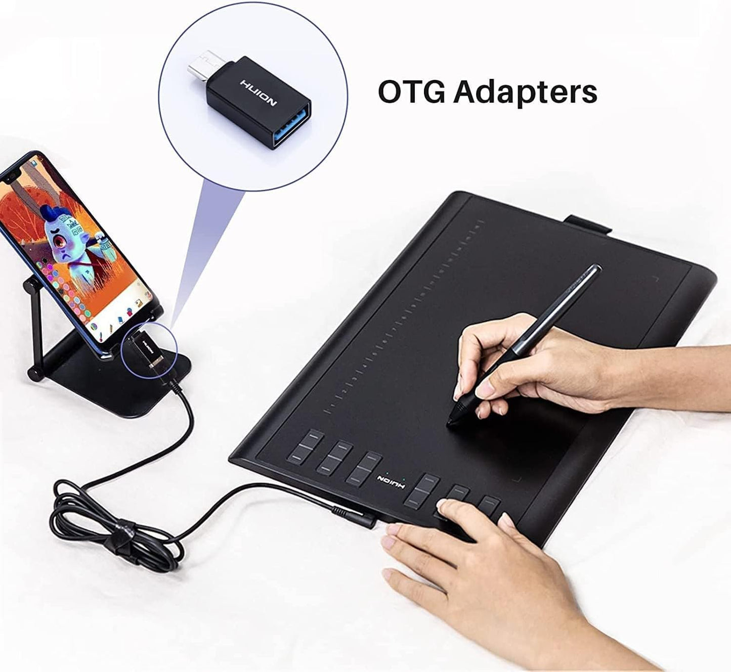 HUION Inspiroy Graphic Tablets H1060P Graphics Drawing Tablet 10 x 6.25 DEMO