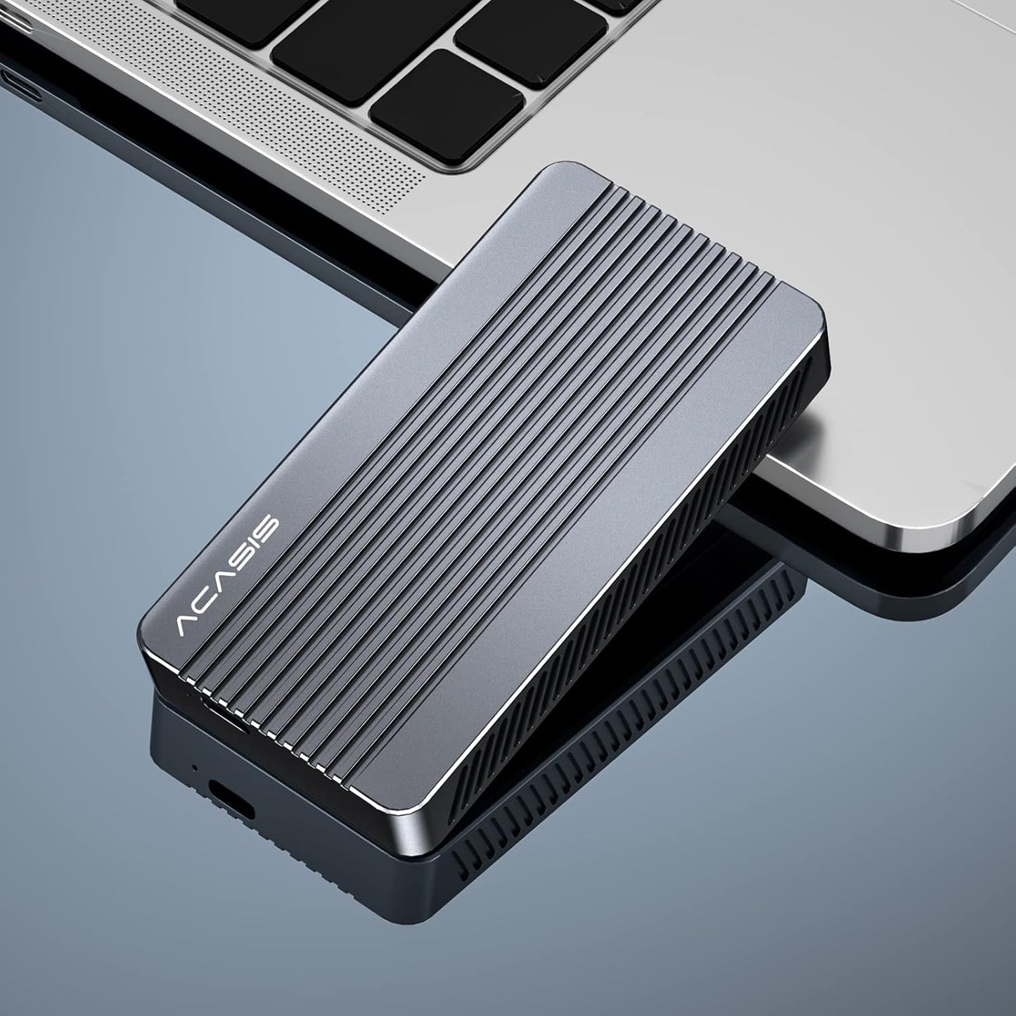 FREEGENE M.2 Enclosures NVMe SSD Enclosure with Cooling Fan, Space Grey, DEMO