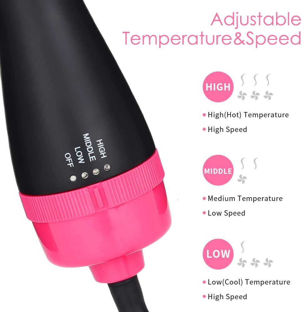 ManKami 3-in-1 Hairbrushes Hot Air Brush Hair Dryer and Volumizer for NEW