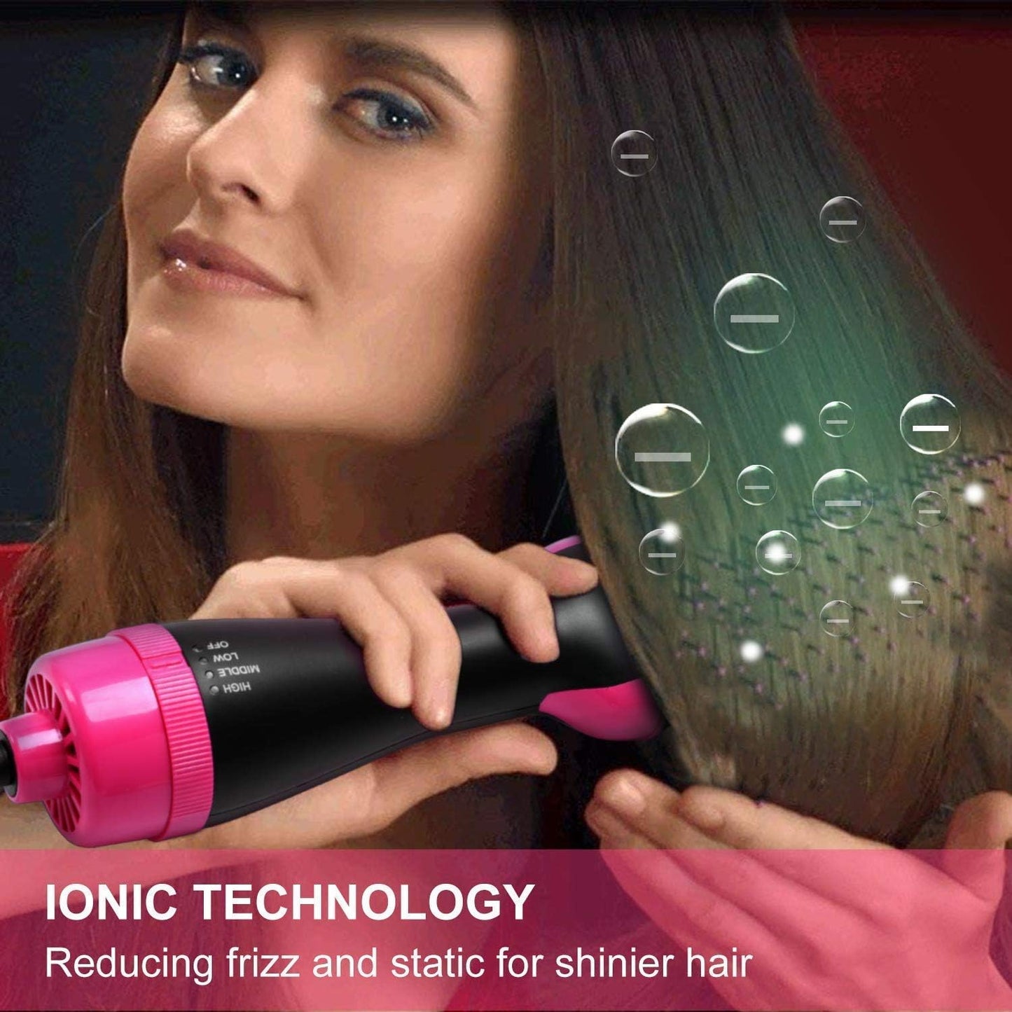 ManKami 3-in-1 Hairbrushes Hot Air Brush Hair Dryer and Volumizer for NEW