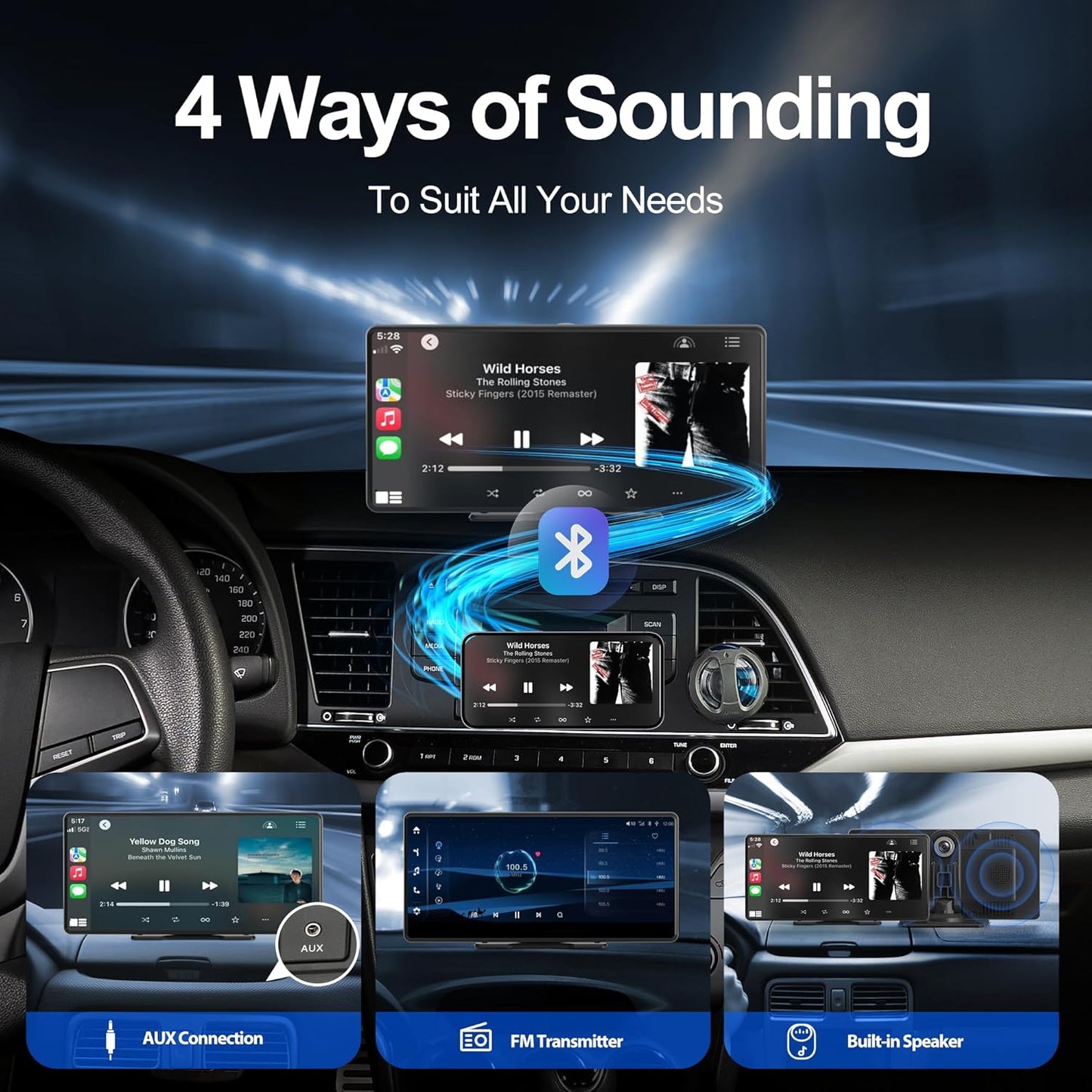 Plimpton L3 Portable On-Dash-Monitoring Car Screen with Dash Cam 10.36" HD DEMO