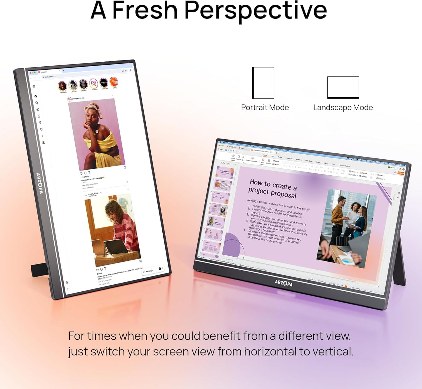ARZOPA 16.1" Monitors FHD 1080P Portable Monitor with High Color Gamut and DEMO