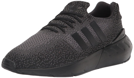 Adidas Originals Swift Run 22 Black Grey Fabric Sneakers Mens Size US 8 NEW