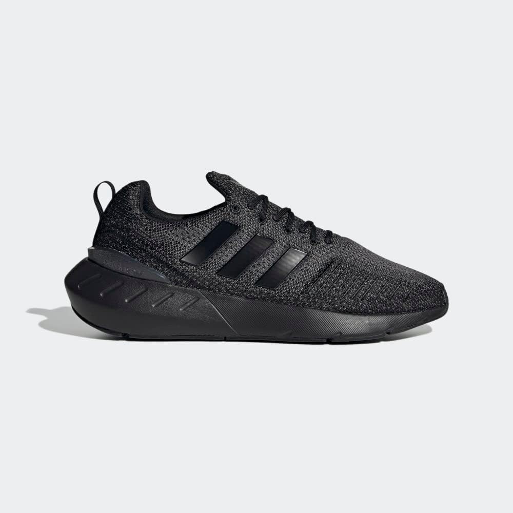 Adidas Originals Swift Run 22 Black Grey Fabric Sneakers Mens Size US 8 NEW