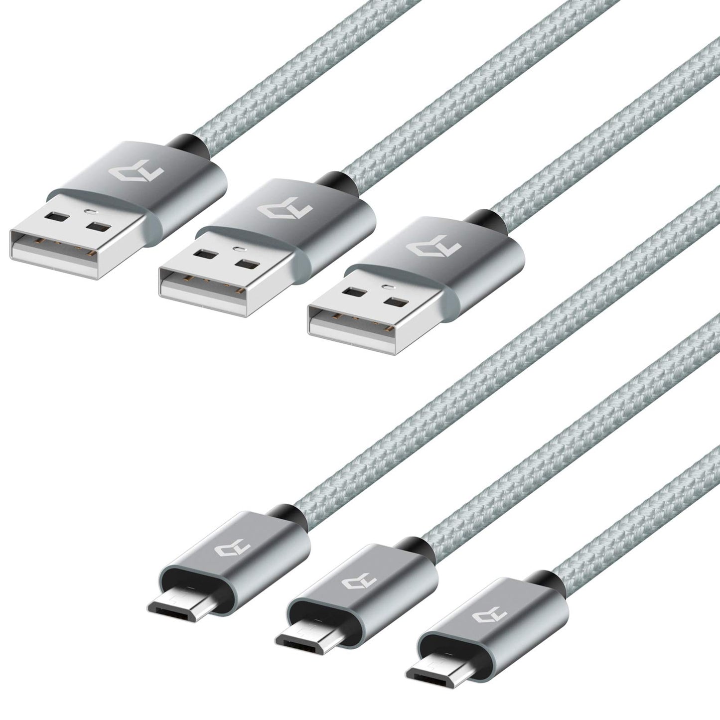 Rankie Micro USB Cables USB Cable High Speed Data Charging Nylon Braided 3 NEW