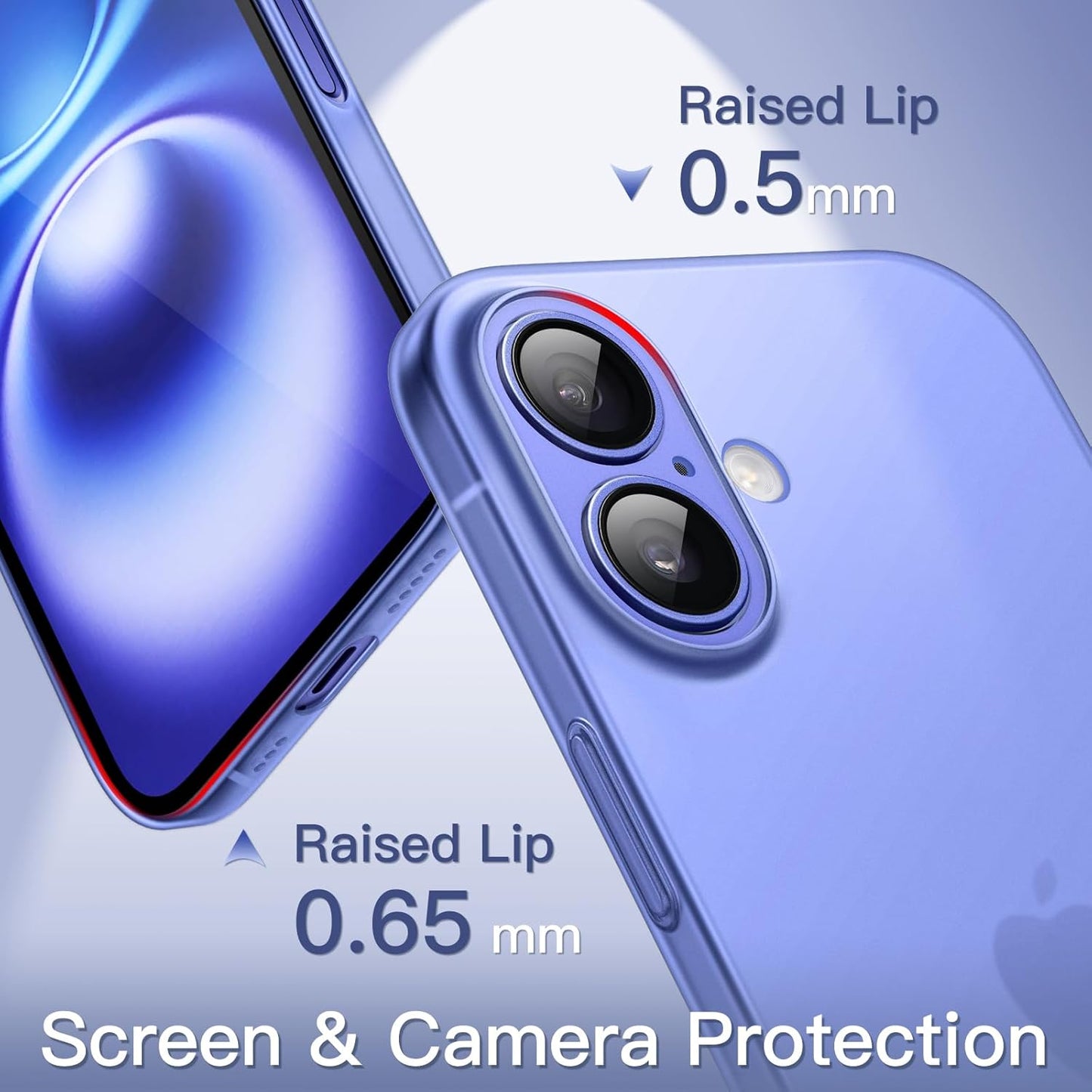 JETech Ultra Basic Cases Slim Case for iPhone 16 6.1 Inch Camera Lens Full NEW